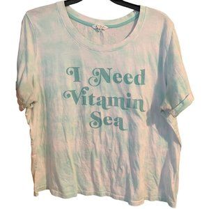 Bare Your Soul Plus Size 2X Green Tie-dye T-shirt